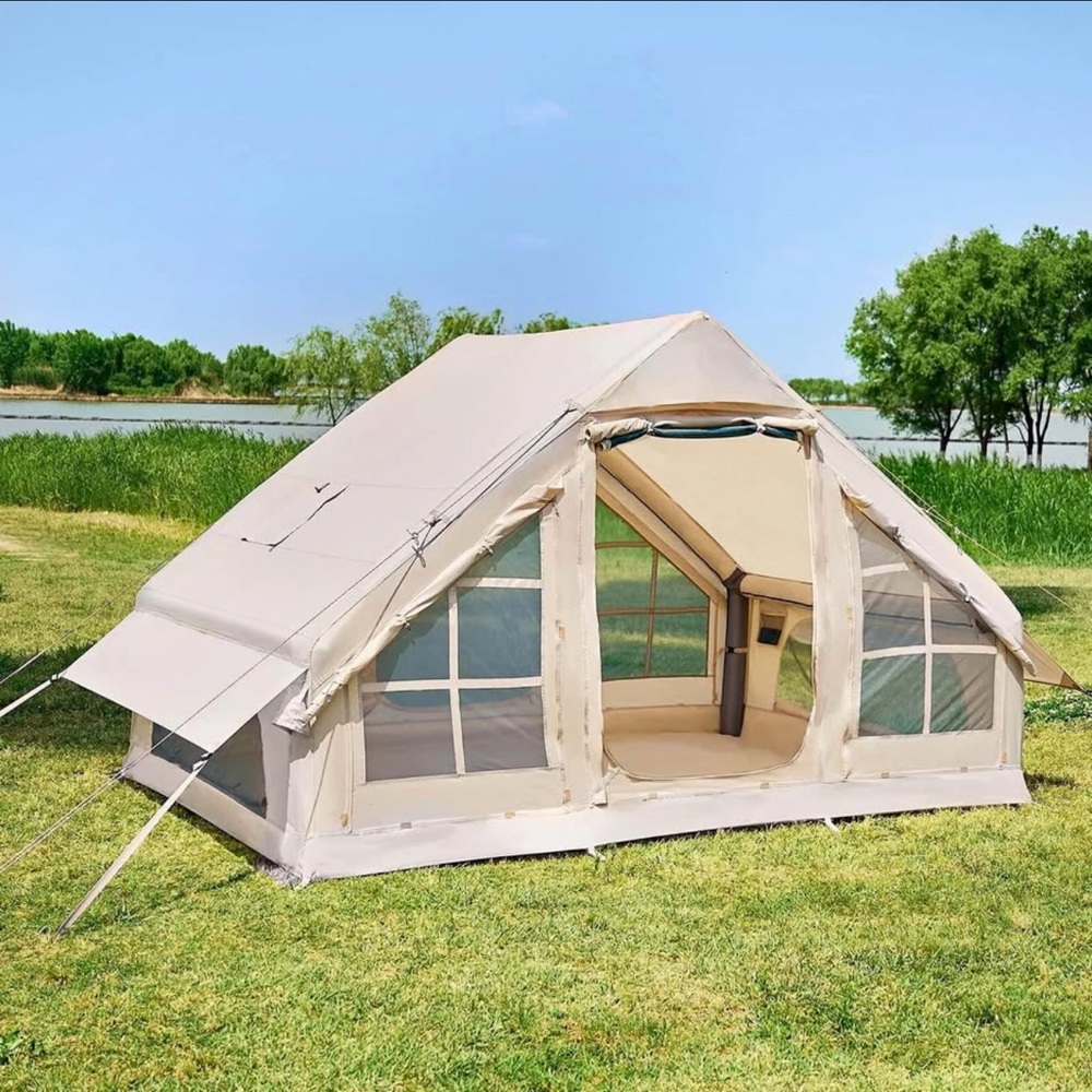 Spacious Beige Inflatable Tent